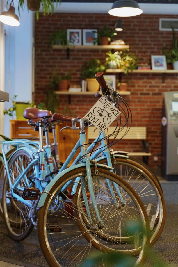 Vélos en location à l'accueil