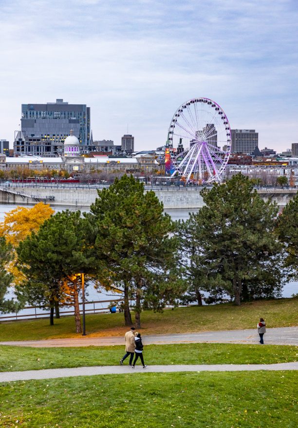 Parc Dieppe, vue sur la Grande Roue de Montréal