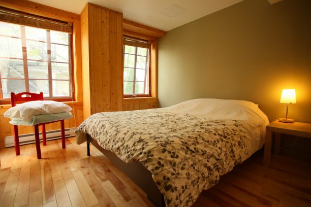 Double bed in a private room