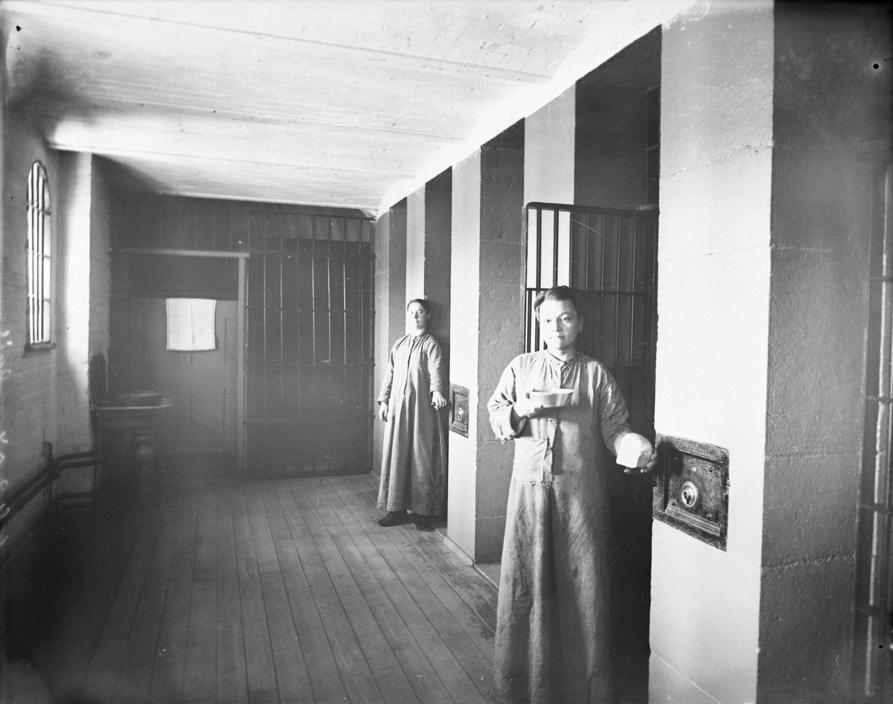 Vintage photo of a prisoner in the Ottawa prison