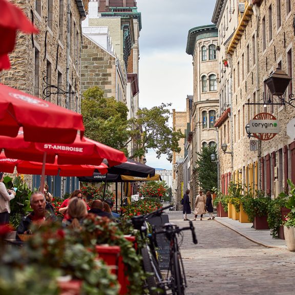 Terrace in Old Quebec