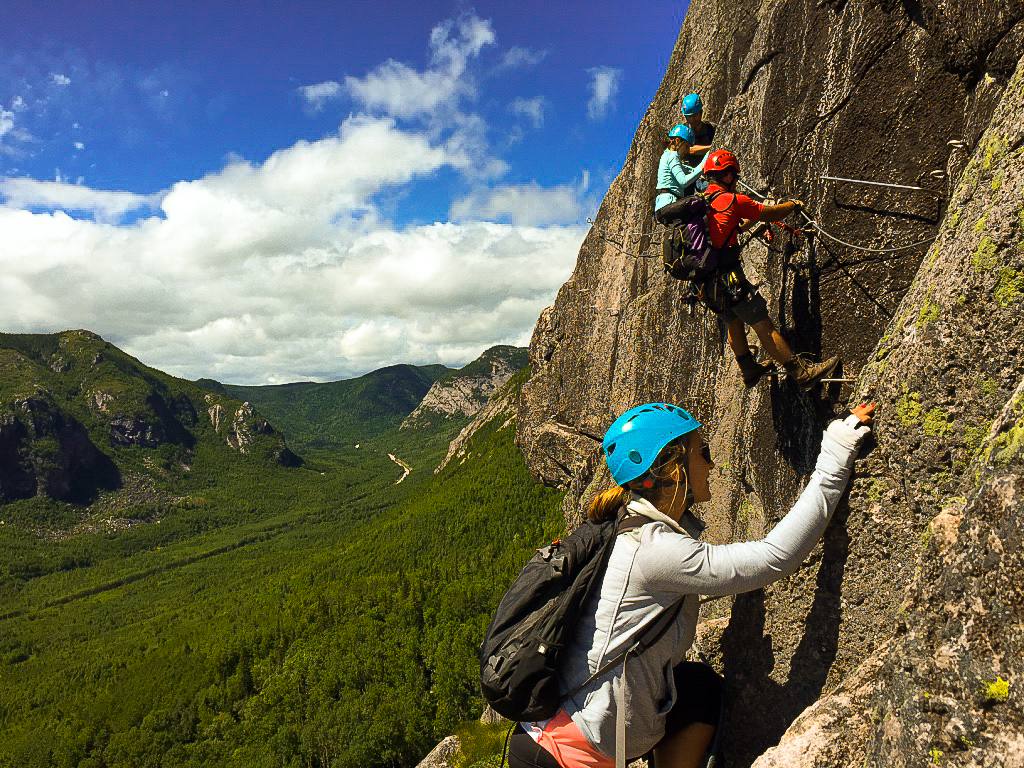 Via Ferrata dans Charlevoix