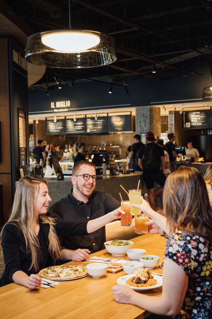 People making a toast