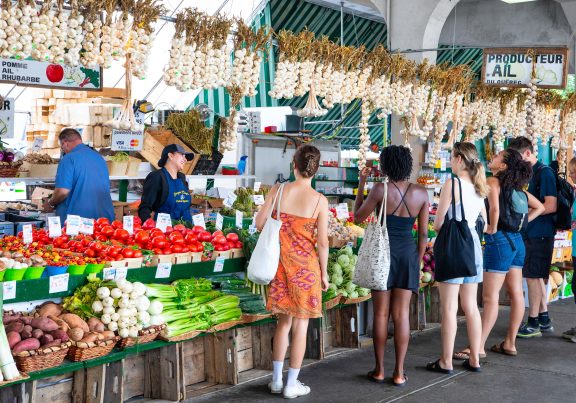 Légumes dans un marché