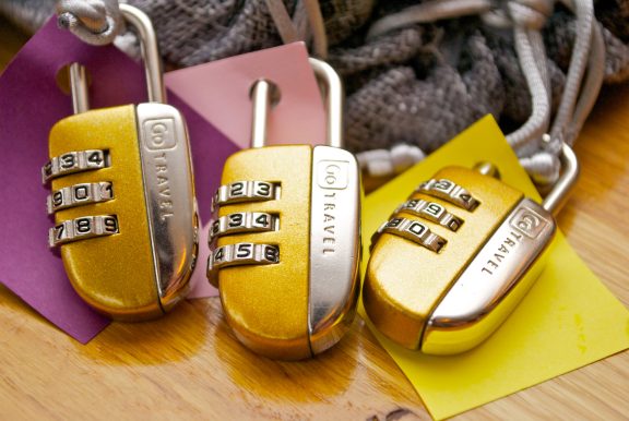 Yellow padlocks