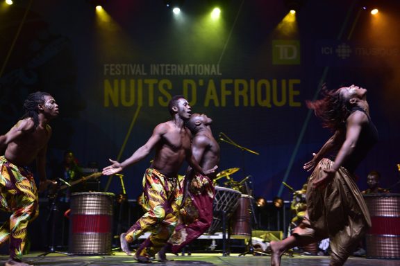 People dancing at the nuits d'afrique international festival