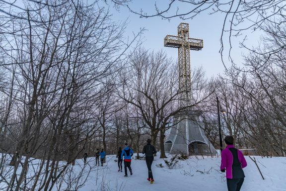 Deux personnes au Mont Royal