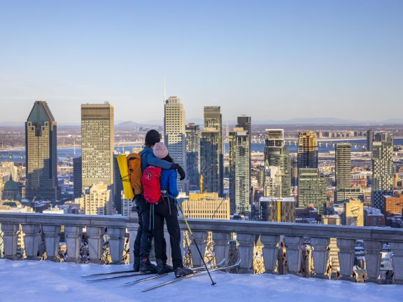 Deux personnes au Mont Royal