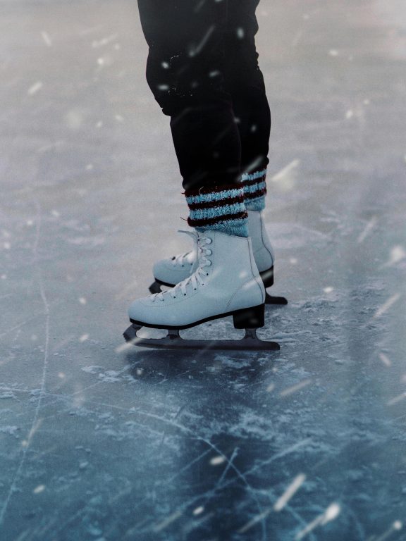 Ice Skates on Ice